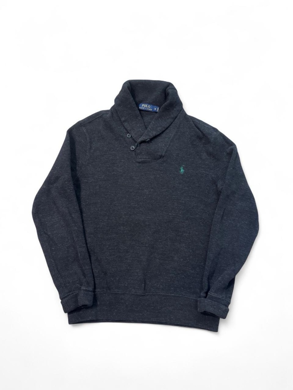 Polo Ralph Lauren shawl collar cardigan sweater grey size S mens